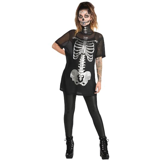 Skeleton Tunic Adult Standard Costume